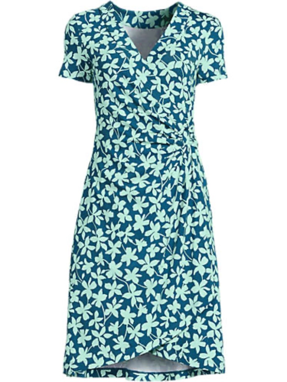 Lands’ End Cotton Modal Short Sleeve Above Knee Dress